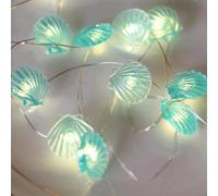 Sunshine smile Guirlande lumineuse animaux marins, 1 m, 10 LED, coquillages, guirlande lumineuse maritime, guirlande lumineuse pour chambre d'enfant, animaux marins, guirlande lumineuse pour fenêtre