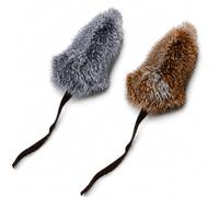Sunshine smile Jouet pour chat - Souris en fourrure de lapin véritable - Jouet silencieux pour chat - Parfait pour vivre l'instinct de chasse et le plaisir de jouer - Sans yeux en plastique pour un