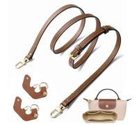 Sunshine smile Longchamp Bandoulière de rechange en cuir réglable en longueur pour sac à main, accessoire de transformation No-Punch, bandoulière en cuir pour sacs, Bandoulière de rangement - 0,9 cm