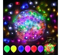 Sunshine smile Lot de 120 ballons LED 8 couleurs, ballons LED, lumières de ballon, mini lumières LED, pour fête d'anniversaire, mariage, Halloween, Noël