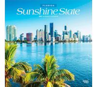 Sunshine State | Florida Places | 2027 12 x 24 Inch (Hanging) Monthly Square Wall Calendar | Plastic-Free | BrownTrout | USA United States of America Southeast State Nature
