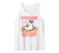 Sunshine Tan Lines Relaxing Duck Summer Beach Débardeur