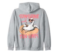 Sunshine Tan Lines Relaxing Duck Summer Beach Sweat à Capuche