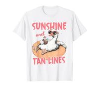 Sunshine Tan Lines Relaxing Duck Summer Beach T-Shirt