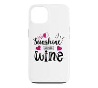 Sunshine & Wine Book Club Merch,Read Between The Wines Women Coque pour iPhone 13