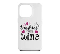 Sunshine & Wine Book Club Merch,Read Between The Wines Women Coque pour iPhone 13 Pro