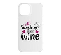 Sunshine & Wine Book Club Merch,Read Between The Wines Women Coque pour iPhone 14
