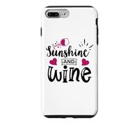 Sunshine & Wine Book Club Merch,Read Between The Wines Women Coque pour iPhone 7 Plus/8 Plus