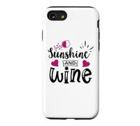 Sunshine & Wine Book Club Merch,Read Between The Wines Women Coque pour iPhone SE (2020) / 7/8