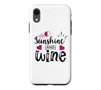 Sunshine & Wine Book Club Merch,Read Between The Wines Women Coque pour iPhone XR