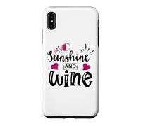 Sunshine & Wine Book Club Merch,Read Between The Wines Women Coque pour iPhone XS Max
