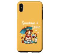 Sunshine Wine Dog Mom Wine Lover Drinking Summer Vibes Beach Coque pour iPhone XS Max