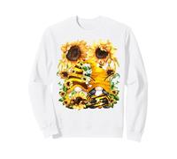 Sunshine Wishes and Honey Bee Kisses Cute Sunflower GNOME Sweatshirt
