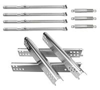 Sunshineey Kit de réparation de pièces de rechange pour barbecue Charbroil Advantage Series 4 brûleurs 463344116 466344116 pour barbecue à gaz, brûleurs à tuyaux, plaque chauffante, tube croisé réglable G4328M00W1 G3610003W1