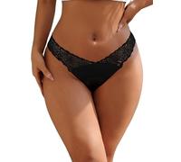 sunshinelady Culotte Ouverte à l'Arrière Mini String Ficelle Transparent Grande Taille Tanga Sans Couture Taille Basse String Fendu Résille Sous Vetements Feminins Slip Bresilien Bretelles Croisées XL
