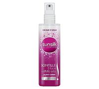 Sunsilk, Acquaspray Étincelles de Lumière, Glossy Spray Brillance Instantanée, Démêlant Cheveux avec Huile d'Argan, Contraste l'Effet Crêpe, Donne Brillance pour Cheveux Lumineux, 200 ml