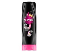 Sunsilk, Bye Bye Frizz Après-shampoing pour cheveux crépus - Apporte des cheveux doux, visiblement sains et brillants - Active Fusion - Enrichi en huile de macadamia, d'élastine et de biotine - 200 ml