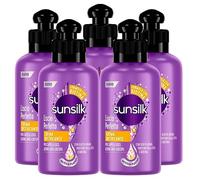 Sunsilk Crème démêlante lisse Idéal pour les cheveux raides Action Anti Kinky - 5 bouteilles de 200 ml