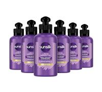 Sunsilk, Crème démêlante lisse parfaite pour cheveux longs et lisses, sans rinçage, Formula Active Fusion avec huile d'argan, protéines de soie et biotine, 6 x 200 ml