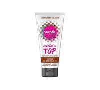 Sunsilk, Deep Chocolate Lot de 6 flacons de traitement tonifiant pour cheveux bruns avec de l'huile d'argan et des pigments rouges et bleus pour lutter contre la décoloration pour des cheveux