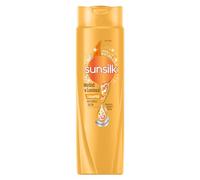 Sunsilk, Shampooing doux et brillant anti-frisottis pour cheveux doux et non gras, formule active fusion à l'huile d'argan et d'amande, kératine et biotine, 250 ml