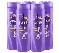 Sunsilk Shampooing lisse parfait pour cheveux lisses action anti-humidité avec formule active Fusion - 5 flacons de 250 ml
