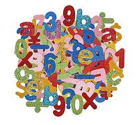 SUNSK Lettres de l'alphabet numéros en Mousse autocollante et pailletée pour Bricolage Carte de Scrapbooking 186 Pièces