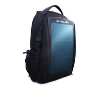 Sunslice | Sac à Dos avec Panneau Solaire pour Ordinateur, Sac Voyage avec cellules solaires Flexibles et puissantes, incassables et Anti-Griffes, idéal pour randonnée ou Camping, Noir