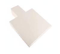 SunsoilGiant Coussin de Soutien Maternité Pilates Incliné Bloc Tapis Repose Ergonomique Accessoire Équipement en Mousses Unique pour Amélioration de l'Alignement, Blanc