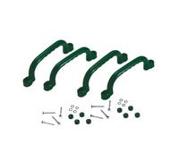 SunsoilGiant Ensemble de 4 Accessoires D'escalade pour Enfants, Outils de Jeu Souples et Adaptés Au Jardin, Vert Foncé