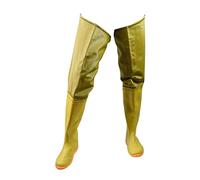 SunsoilGiant Fishing Hip Waders Imperméables avec Bottes à Boucle en Nylon Semelle Crantée Respirante pour Hommes Femmes Adaptés à La Pêche Jardinage Agriculture