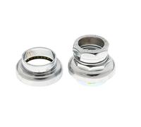 SunsoilGiant Jeu de Jeu de Direction Vélo Jeu de Direction Externe Couvercle de Casque Roulement Fileté Adapté aux Vélos Tout Vélos de Route, Argent