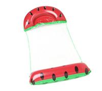 SunsoilGiant Piscine Hammock Flottant Gonflable avec Chaise Longue Lit Pliable Lit de Relaxation avec Centre en Matériau PVC Adapté pour Vacances Plage, pastèque