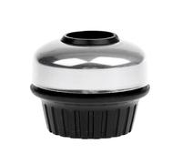 SunsoilGiant Sonnette de Guidon en Acier Inoxydable, Invisible, Puissante, Argentée, Argent, 22.2mm
