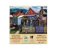 SUNSOUT INC - Checking in on The Competition - Puzzle de 1000 pièces par l'artiste : Tom Wood - Taille finie 50,8 x 68,6 cm - MPN # 28564