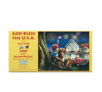 Sunsout Inc - God Bless the USA - 300 PC Puzzle Jigsaw par Artiste: Tom Wood - Taille finie 18 """" x 24 """" Fourth of Juillet - MPN # 28794