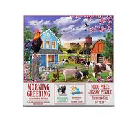 SUNSOUT INC - Morning Greeting - Puzzle de 1000 pièces par artiste: Rafael Trujillo - Taille finie 20" x 27" Animaux - MPN# 42290