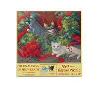 SUNSOUT INC - The Unmaking of The Wreath - Puzzle de 550 pièces par l'artiste Linda Elliott - Taille finale 39,4 x 45,7 cm - MPN # 31618