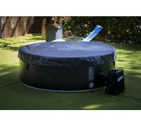 SUNSPA - Spa gonflable rond Dropstitch 6 personnes - Pret en 5 minutes - Couverture et filtre inclus
