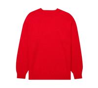 Sunspel - Brushed Shetland Crew Neck - Homme - Pulls - Rouge - Taille: L