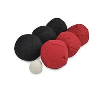 Sunsport Soft pétanque Savoie, Jeu de pétanque intérieur ou extérieur, Noir/Rouge