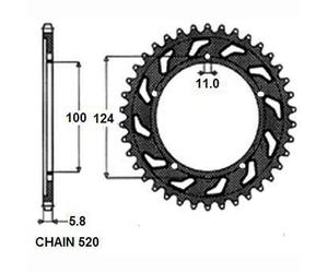 SUNSTAR 1-3437-39 Pignon