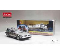 Sunstar 2711 Modèle Réduit Die-Cast 1:18 Retour vers le Futur DeLorean 2017 Noir