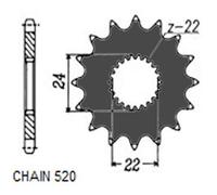 SUNSTAR 375-17 Pignons à chaîne