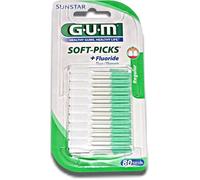 Sunstar Gum Soft-Picks Brossettes Interdentaires, Lot De 80, Regular