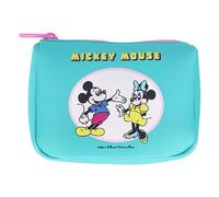 Sunstar Stationery Disney Pochette rétro Collection Mickey, Vert menthe, 【本体サイズ】160×120×45mm, Pochette