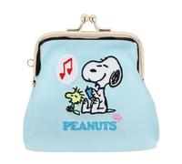 Sunstar Stationery S2331233 Snoopy Pochette brodée Mini Peanuts Snoopy & Friends Bleu clair, Bleu clair, Pochette