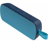 Sunstech BRICK LARGE. Haut-parleur portable TWS 10W. Étanche à l'eau IPX7. Radio FM, Bluetooth V5.0, lecteur MP3 via cartes mémoire. Couleur bleue.