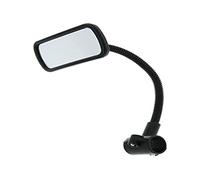 Sunstop Rétroviseur de vélo / moto / scooter électrique avec col de cygne réglable et verre convexe pour une meilleure vue d'ensemble et une sécurité accrue, montage rapide