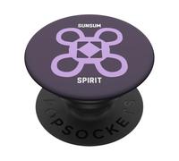 Sunsum Spirit Or Soul Gyaman Adinkra PopSockets PopGrip Adhésif
